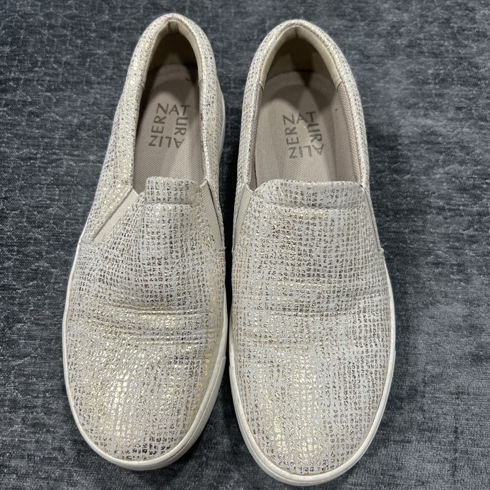 Naturalizer Shoes Womens 6.5 M Marianne Slip On Casual Sneaker Cream Scale